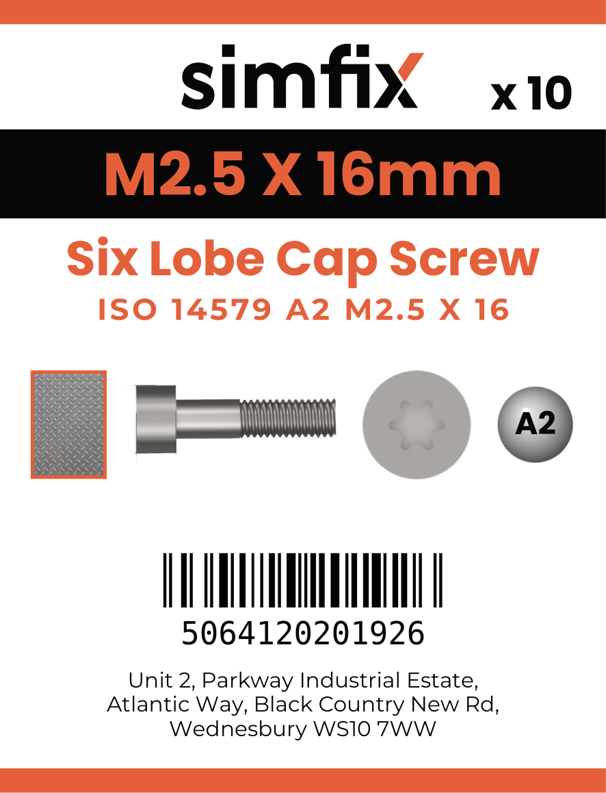 Simfix product label - 14579A2025016-D