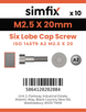 Simfix product label - 14579A2025020-D
