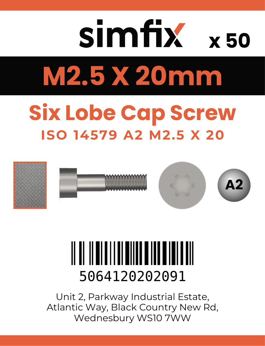 Simfix product label - 14579A2025020-T