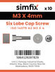 Simfix product label - 14579A203004-D