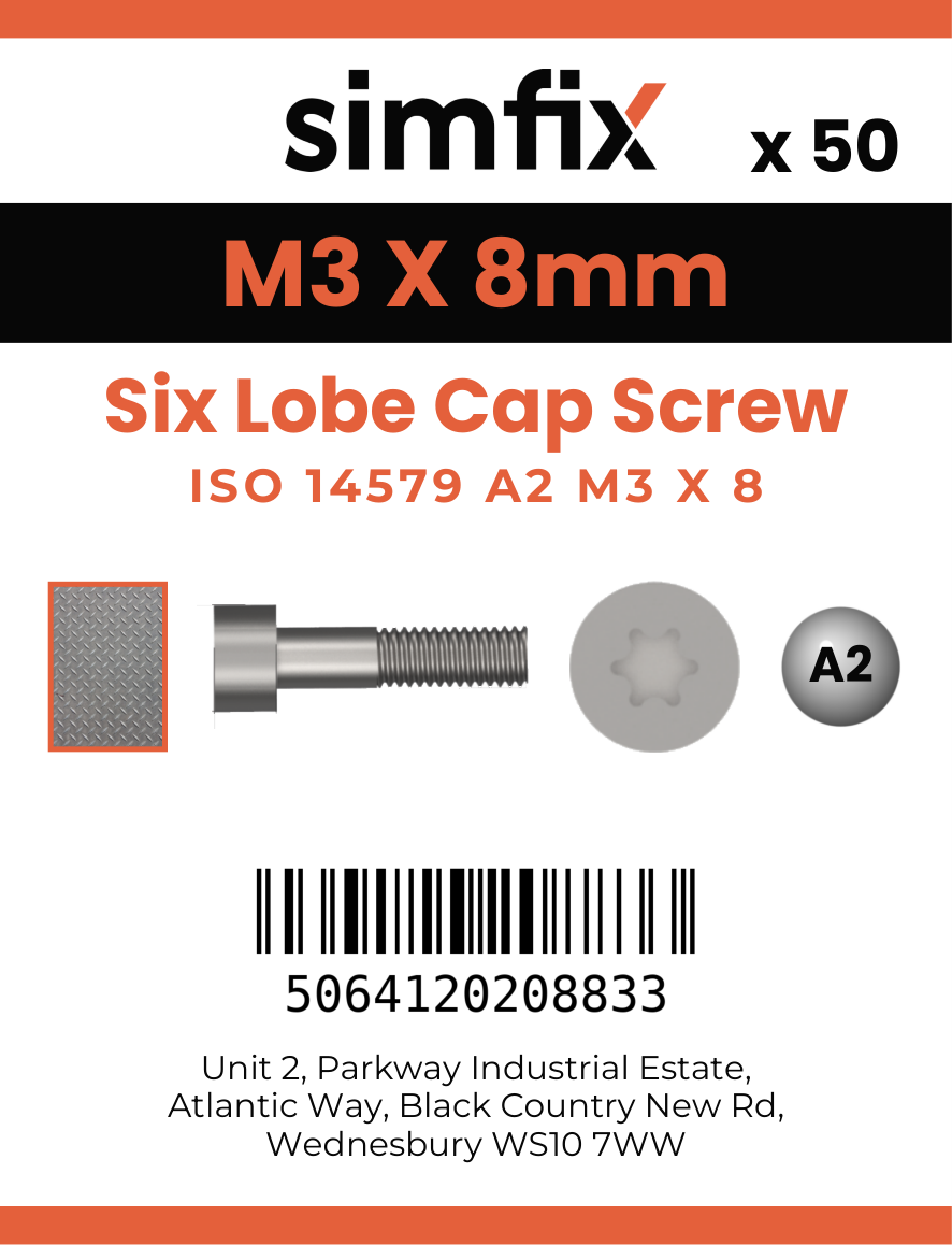 Simfix product label - 14579A203008-T