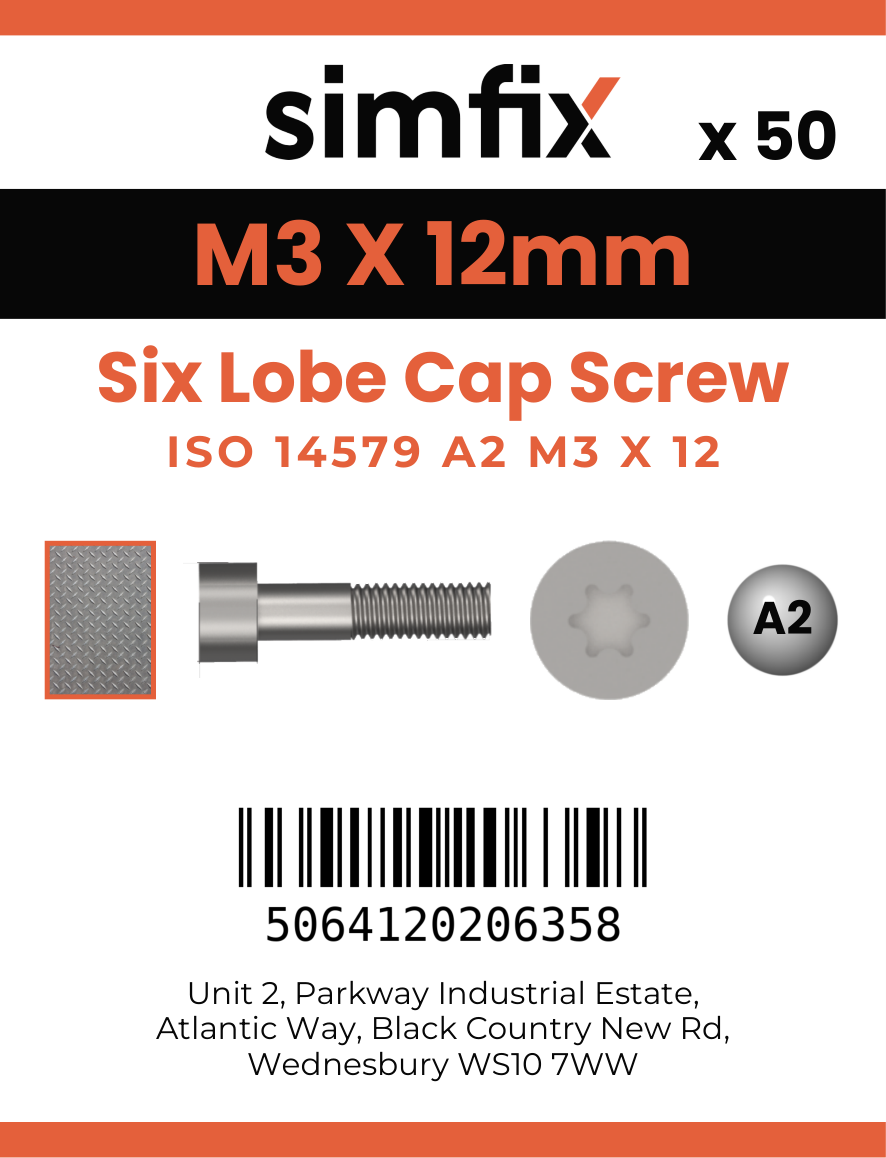Simfix product label - 14579A203012-T