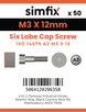 Simfix product label - 14579A203012-T