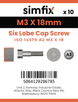 Simfix product label - 14579A203018-D
