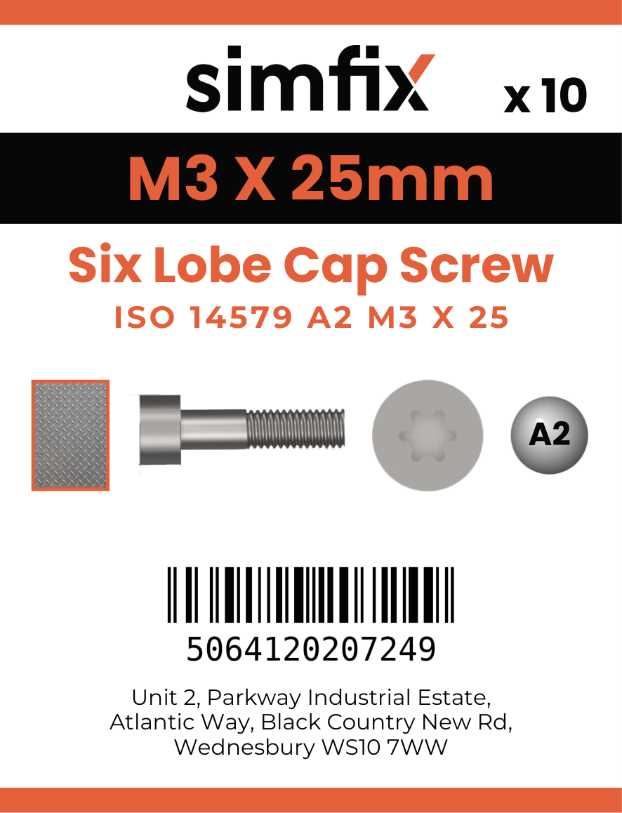 Simfix product label - 14579A203025-D