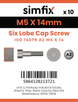 Simfix product label - 14579A205014-D