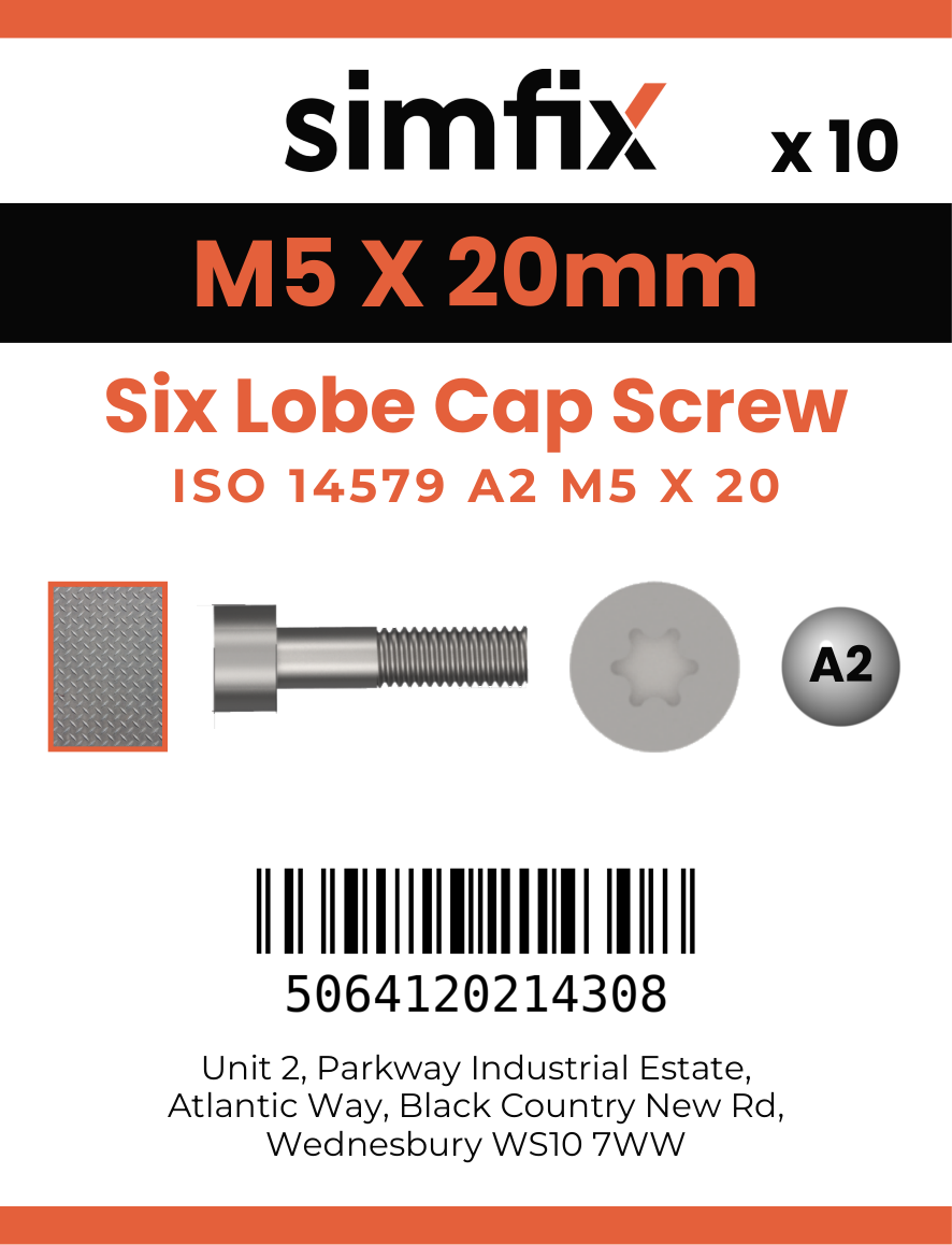 Simfix product label - 14579A205020-D