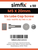 Simfix product label - 14579A205020-T