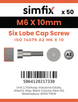 Simfix product label - 14579A206010-T