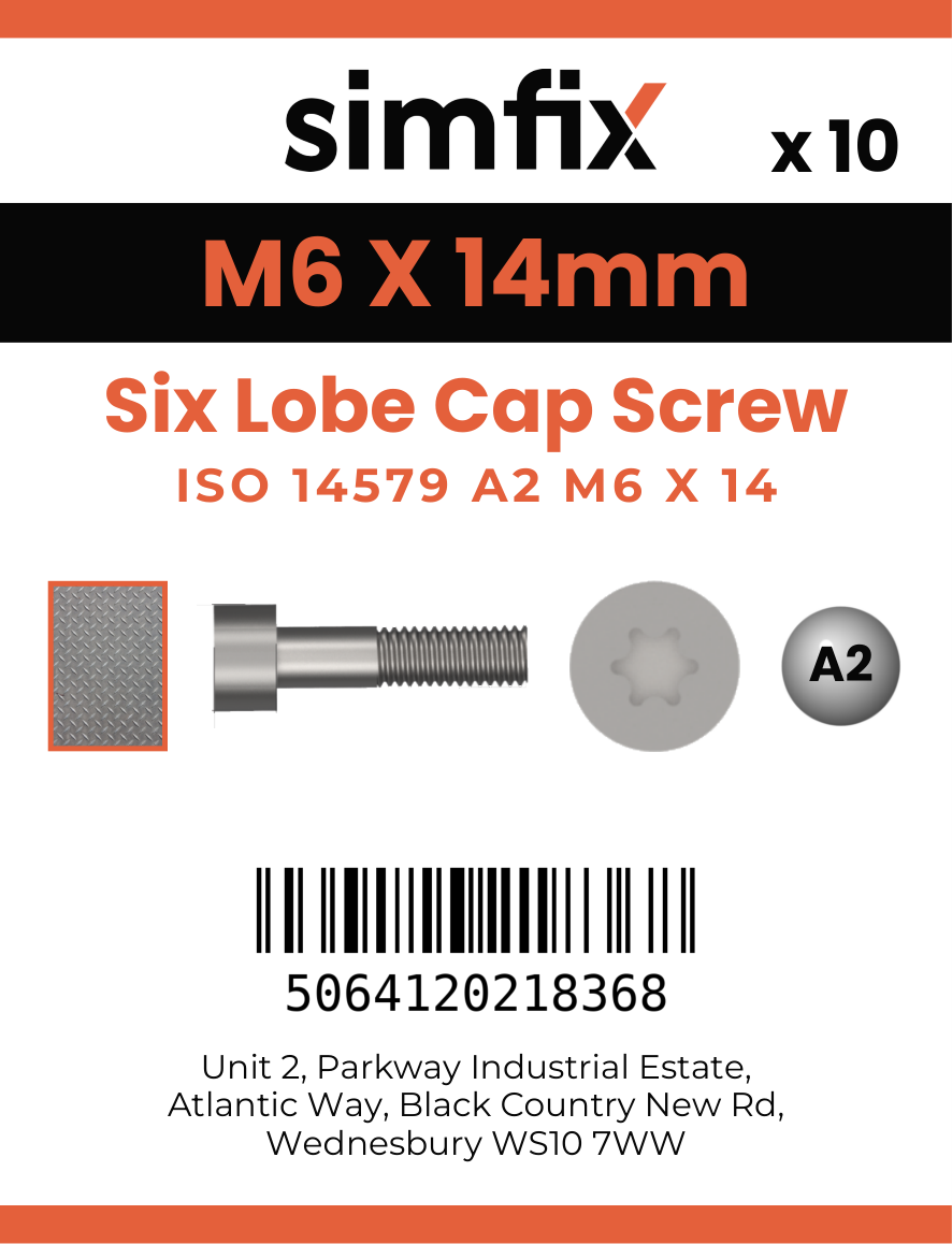 Simfix product label - 14579A206014-D