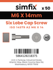 Simfix product label - 14579A206014-T