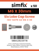 Simfix product label - 14579A206030-T