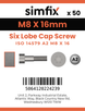 Simfix product label - 14579A208016-T