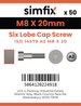 Simfix product label - 14579A208020-T