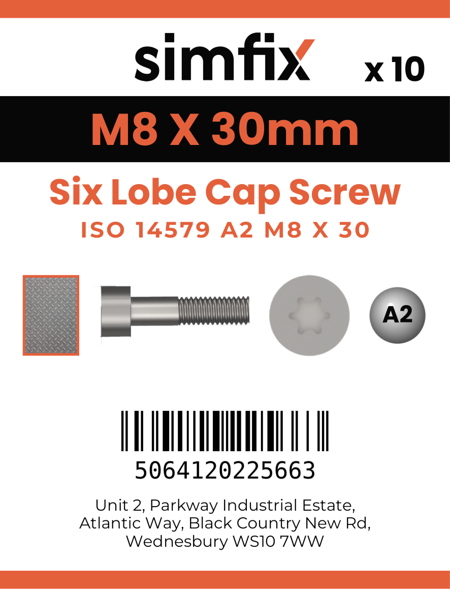 Simfix product label - 14579A208030-D