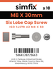 Simfix product label - 14579A208030-D