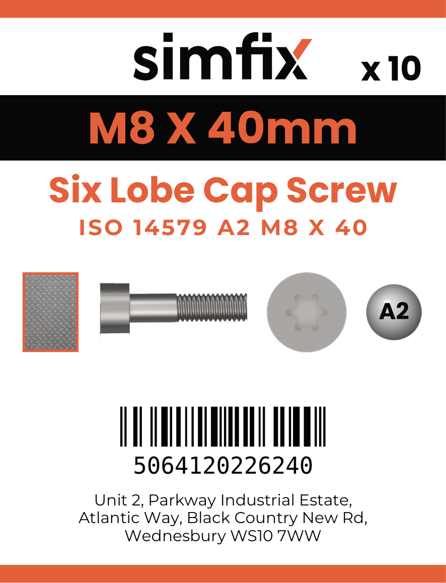 Simfix product label - 14579A208040-D