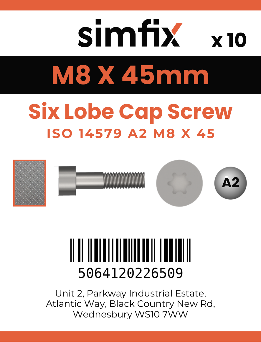 Simfix product label - 14579A208045-D
