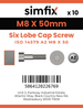 Simfix product label - 14579A208050-D