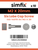 Simfix product label - 14579A402020-D