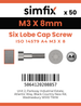 Simfix product label - 14579A403008-T
