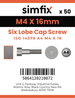 Simfix product label - 14579A404016-T