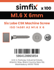 Simfix product label - 14581A2016006-T
