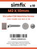 Simfix product label - 14581A202010-D