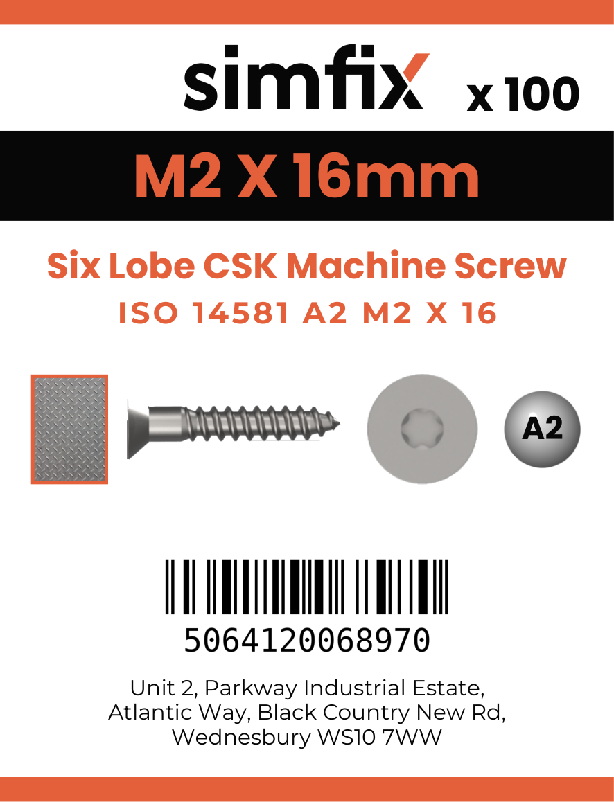 Simfix product label - 14581A202016-T