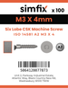 Simfix product label - 14581A203004-T