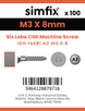 Simfix product label - 14581A203008-T
