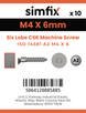 Simfix product label - 14581A204006-D