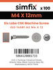 Simfix product label - 14581A204012-T