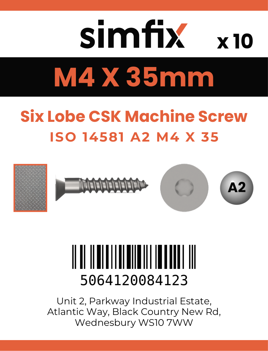 Simfix product label - 14581A204035-D
