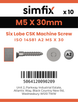 Simfix product label - 14581A205030-D