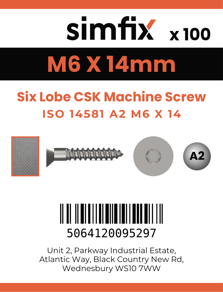 Simfix product label - 14581A206014-T