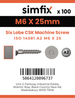 Simfix product label - 14581A206025-T