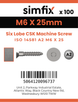 Simfix product label - 14581A206025-T