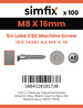 Simfix product label - 14581A208016-T