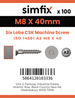 Simfix product label - 14581A208040-T