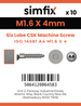Simfix product label - 14581A4016004-D