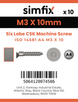 Simfix product label - 14581A403010-D
