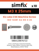 Simfix product label - 14581A403025-D