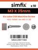 Simfix product label - 14581A403035-D