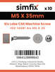 Simfix product label - 14581A405035-D