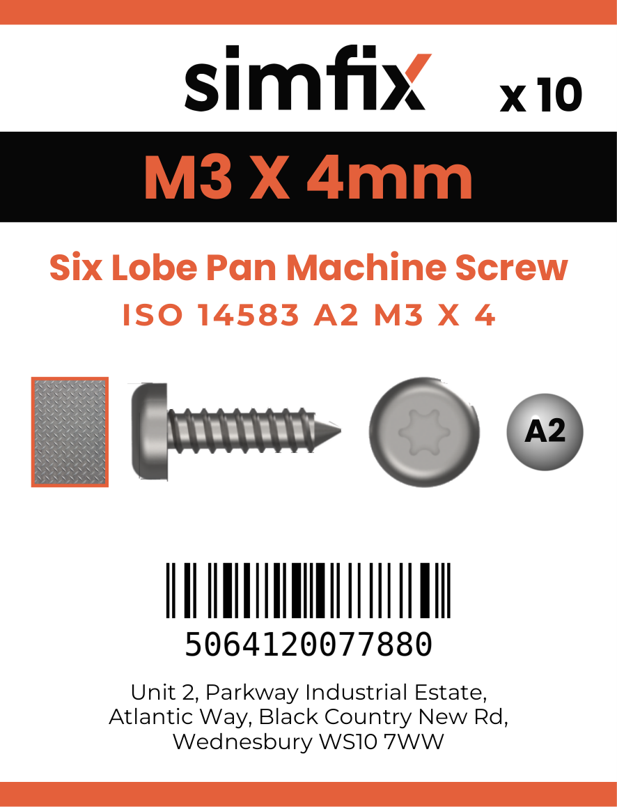 Simfix product label - 14583A203004-D