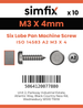 Simfix product label - 14583A203004-D