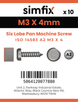 Simfix product label - 14583A203004-D