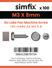 Simfix product label - 14583A203008-T
