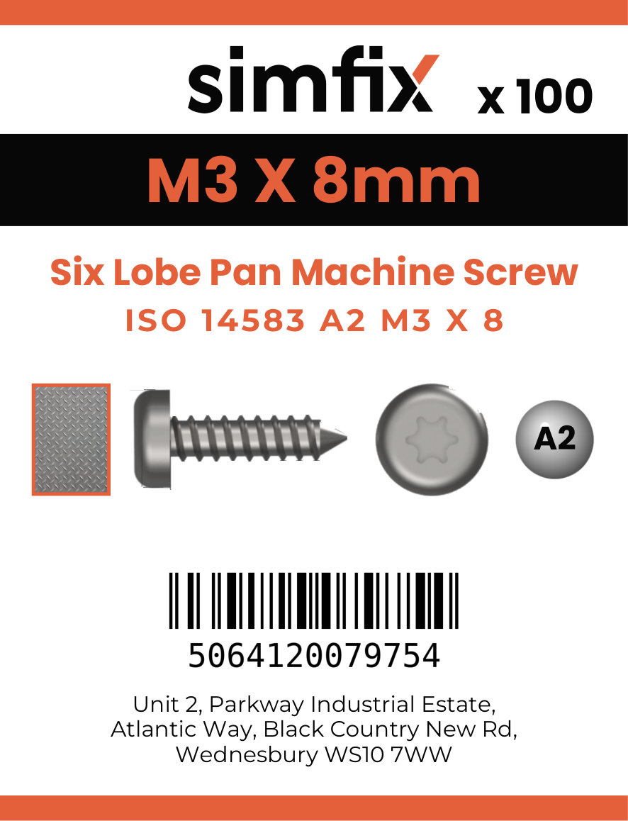 Simfix product label - 14583A203008-T